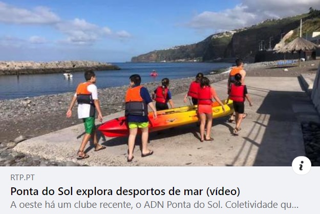 Desportos de verão na Praia da Ponta do Sol (vídeo)